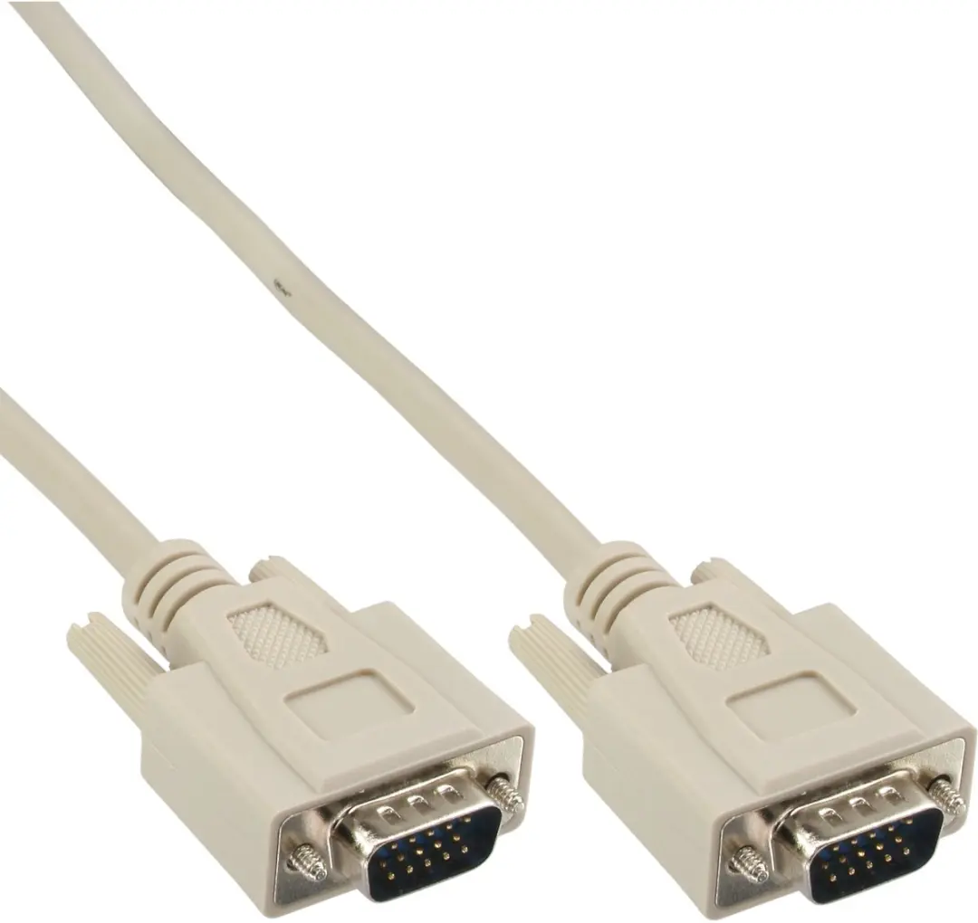 InLine VGA Kabel CCS Ader 1m - Beige