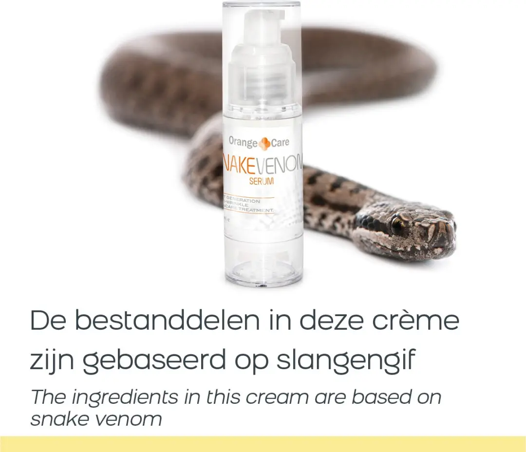 Orange Care Snake Venom Dagcrème 30ml - Anti-aging