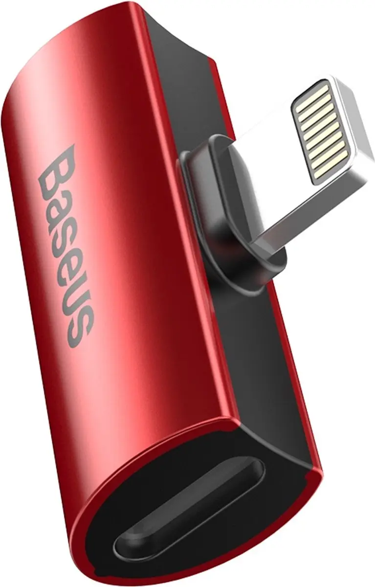 Baseus Splitter Lightning naar 2x Lightning CAL46-91 - Rood