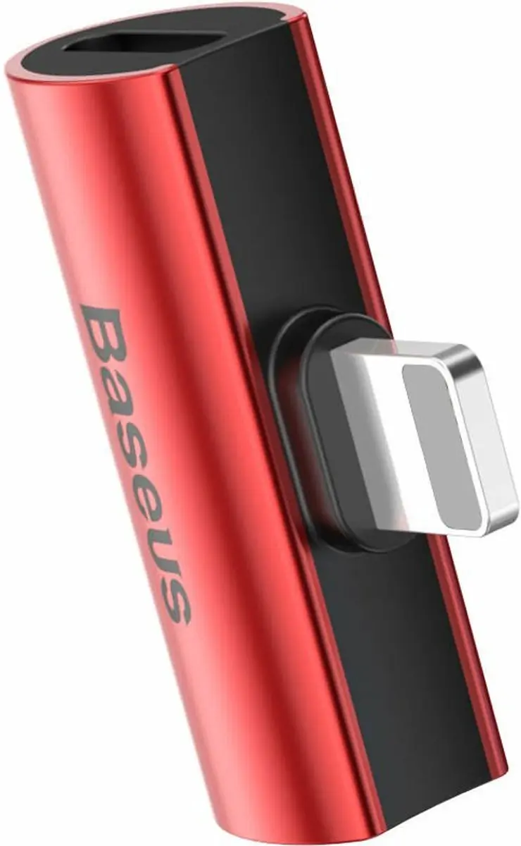 Baseus Splitter Lightning naar 2x Lightning CAL46-91 - Rood