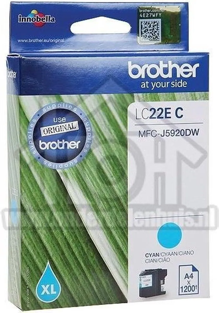 Brother LC-22EC Cyaan Inktcartridge - 11ml