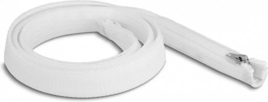 Delock Polyester Kabelsleeve 20mm - Wit - 1m