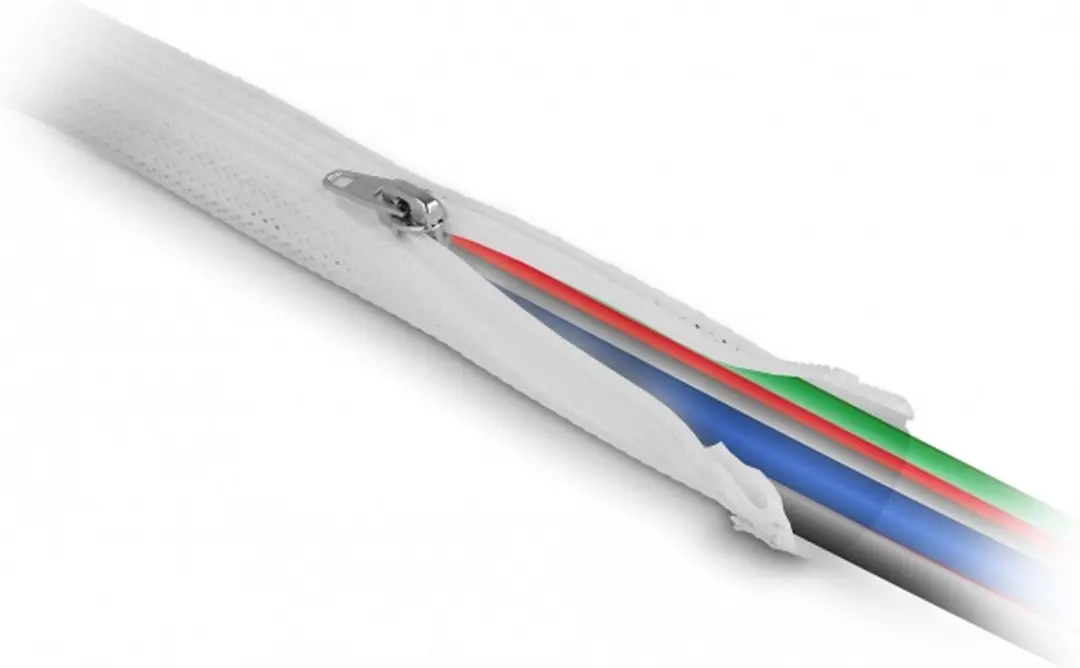 Delock Polyester Kabelsleeve 20mm - Wit - 1m