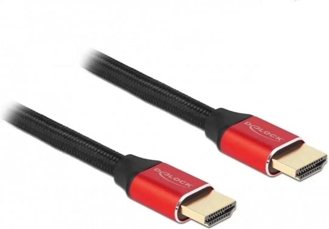 Delock Ultra High Speed HDMI Kabel 48 Gbps 8K 60Hz - 0,5m - Rood