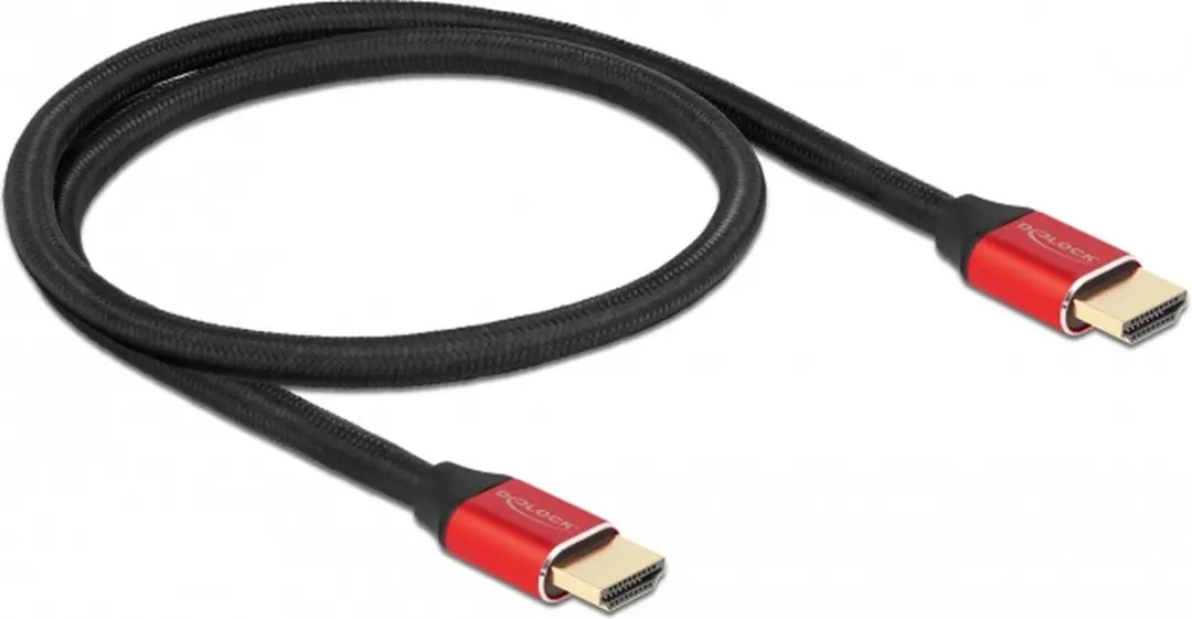 Delock Ultra High Speed HDMI Kabel 48 Gbps 8K 60Hz - 0,5m - Rood