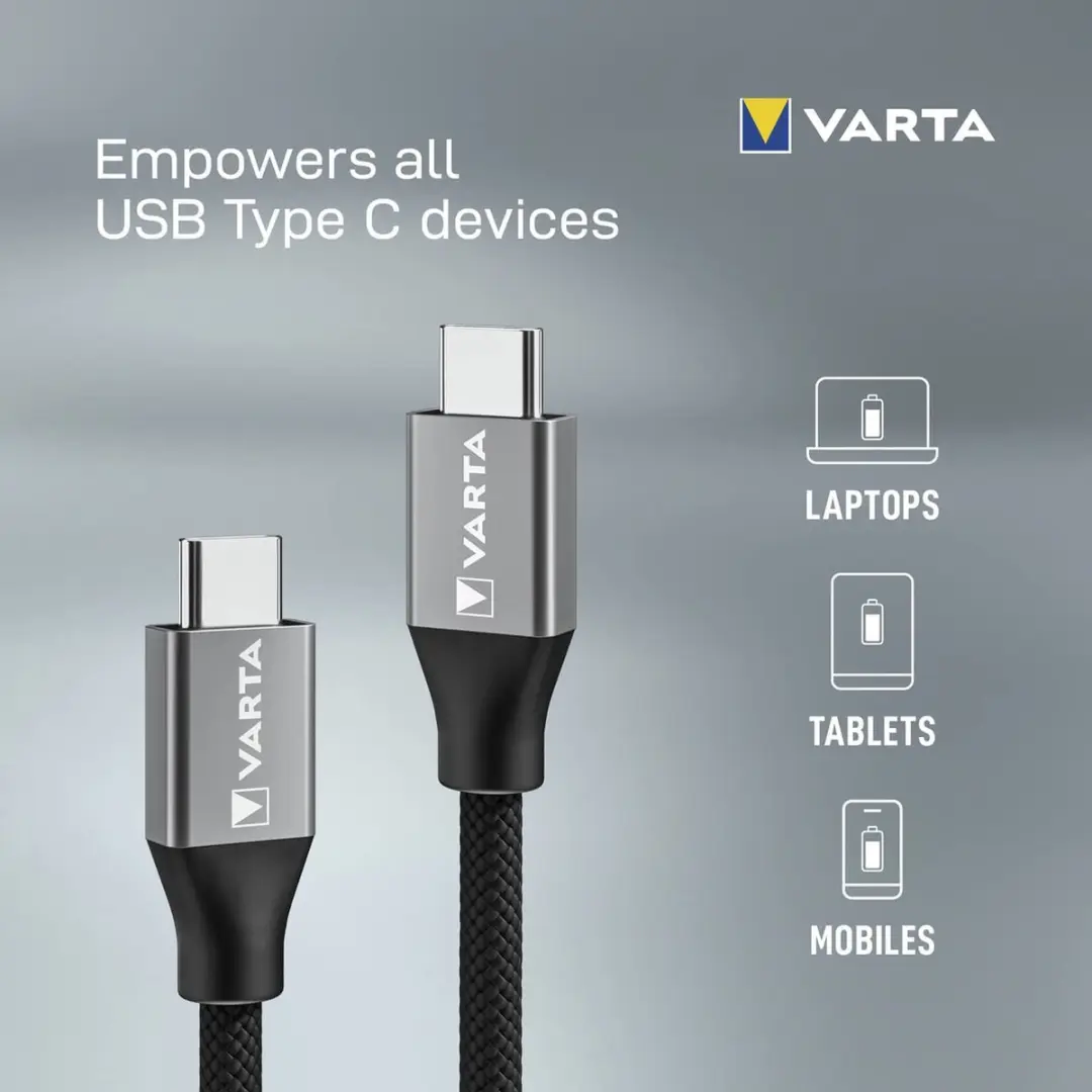 Varta 57936101111 USB-C Kabel 2.00m - afbeelding 6 van 6