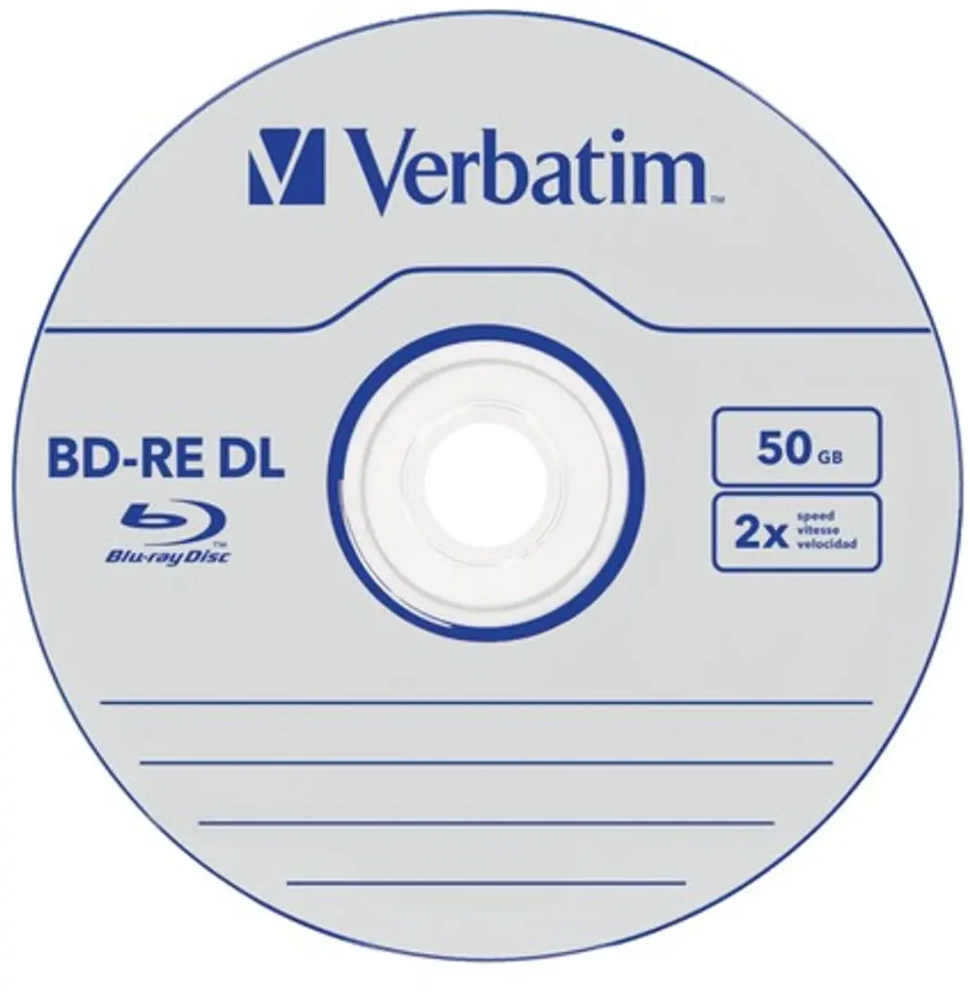 Verbatim 43760 Blu-ray BD-RE DL 50GB - 5 Stuks