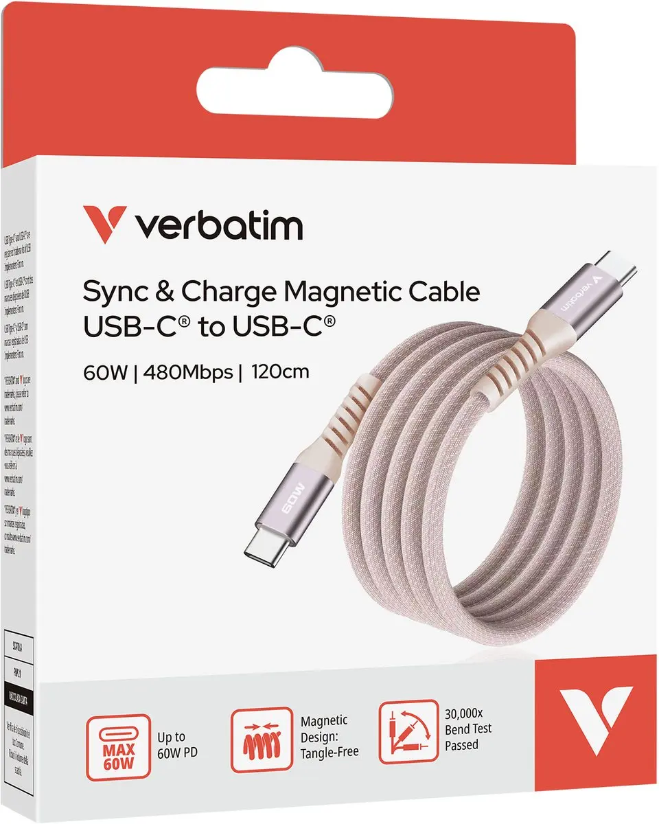 Verbatim USB-C Kabel 60W Transparant