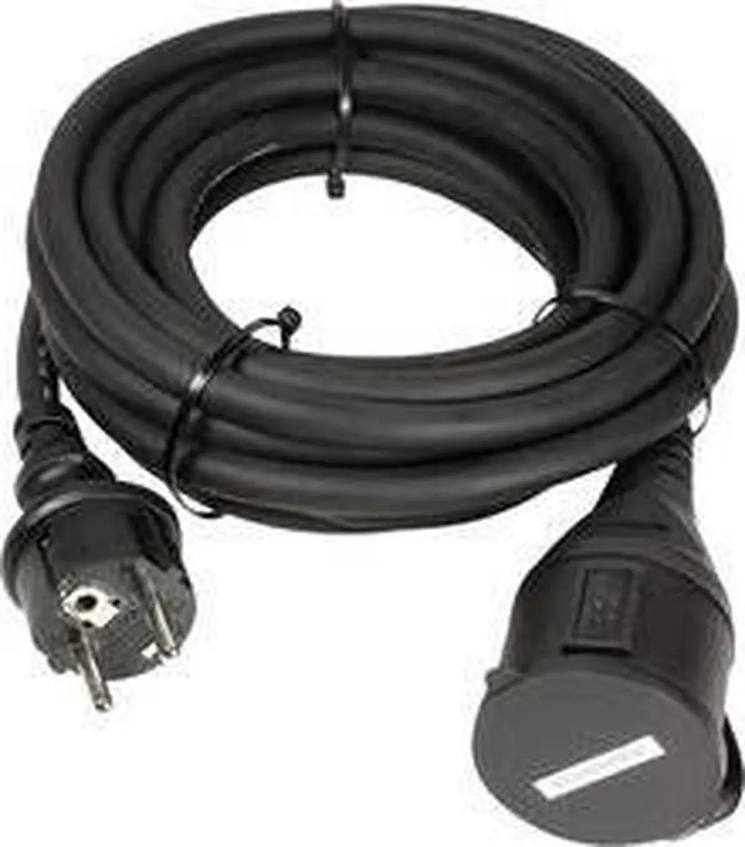 LogiLink LPS102 Schuko-Verlengkabel 5 m - Zwart - afbeelding 6 van 6
