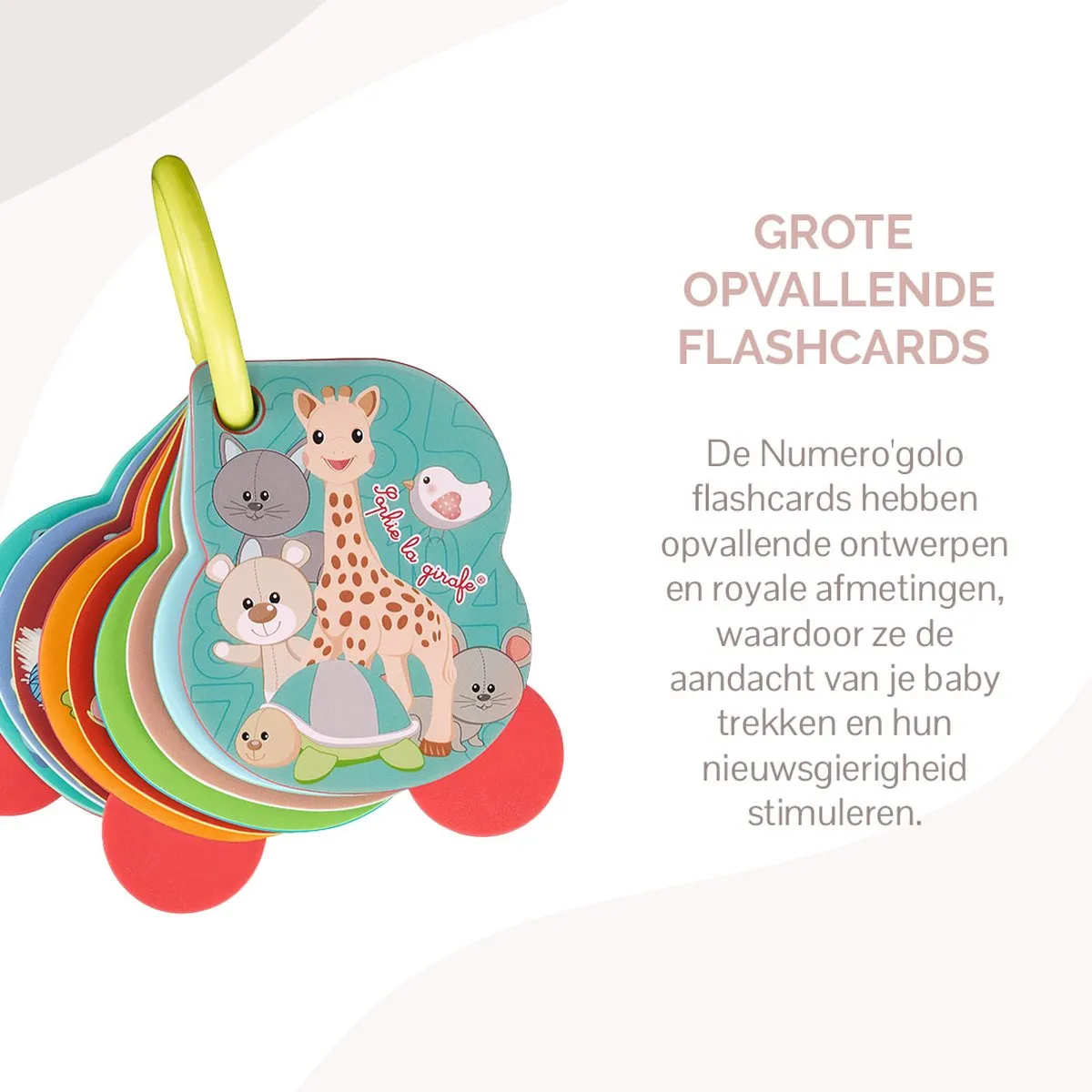 Sophie de Giraf Numero'golo Babyboekje - 11 Kaarten - 9x3x1cm
