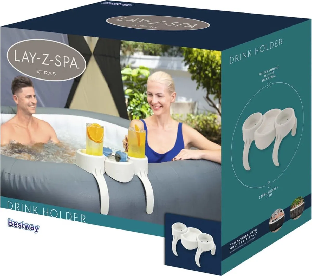 Bestway Lay-Z-Spa Bekerhouder - Wit - afbeelding 6 van 6