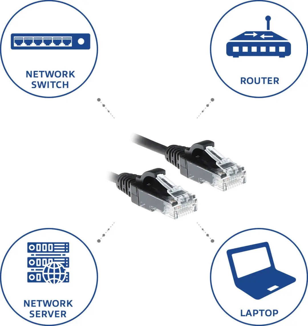 ACT DC9902 CAT6 Patchkabel 2m - Zwart