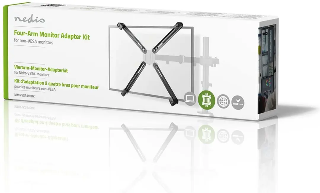 Nedis MMNVSA110BK Adapter Montagekit 13-27" - 8 kg - Zwart - afbeelding 6 van 6