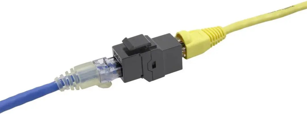 Tru Components RJ45 Dubbele Koppeling 1425900 - Zwart