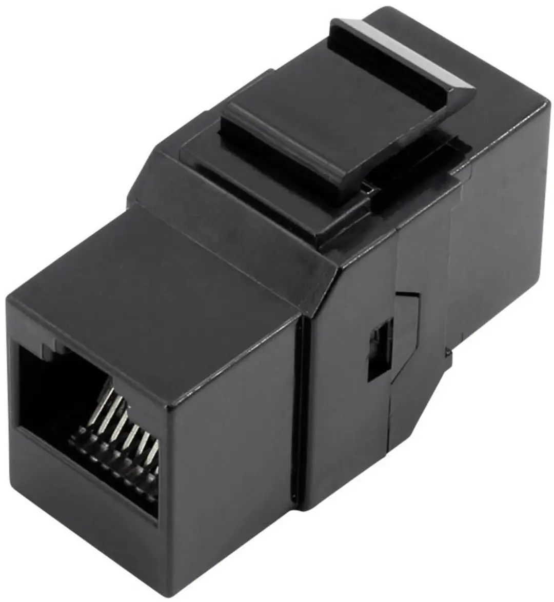 Tru Components RJ45 Dubbele Koppeling 1425900 - Zwart