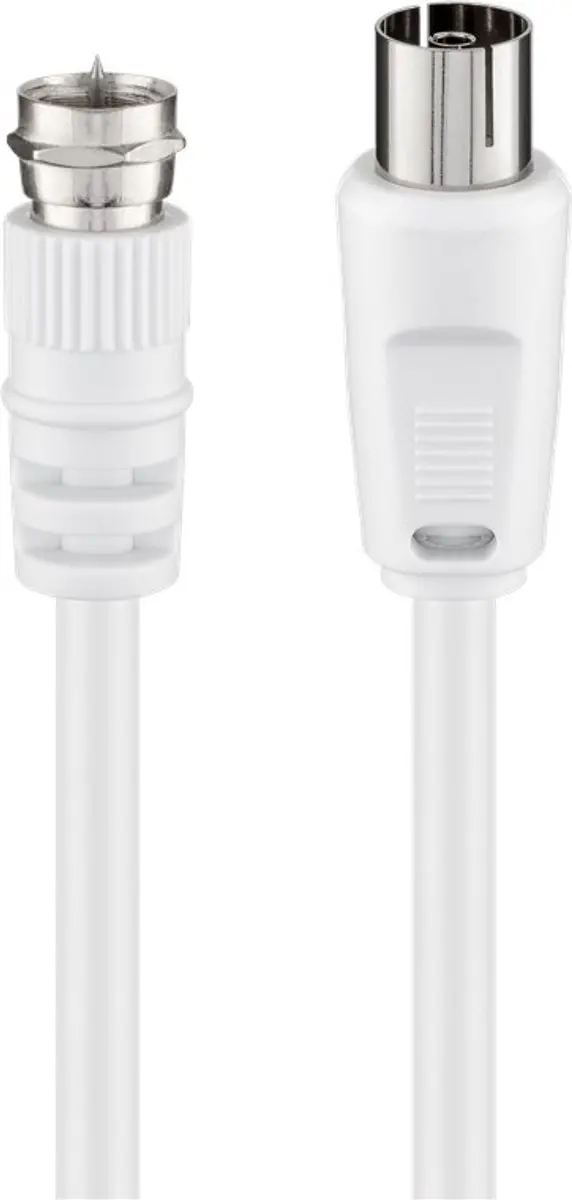 Goobay SAT/antenne-adapterkabel 5m - 10 Stuks - Wit
