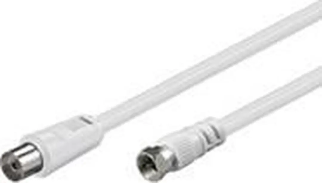 Goobay SAT/antenne-adapterkabel 5m - 10 Stuks - Wit