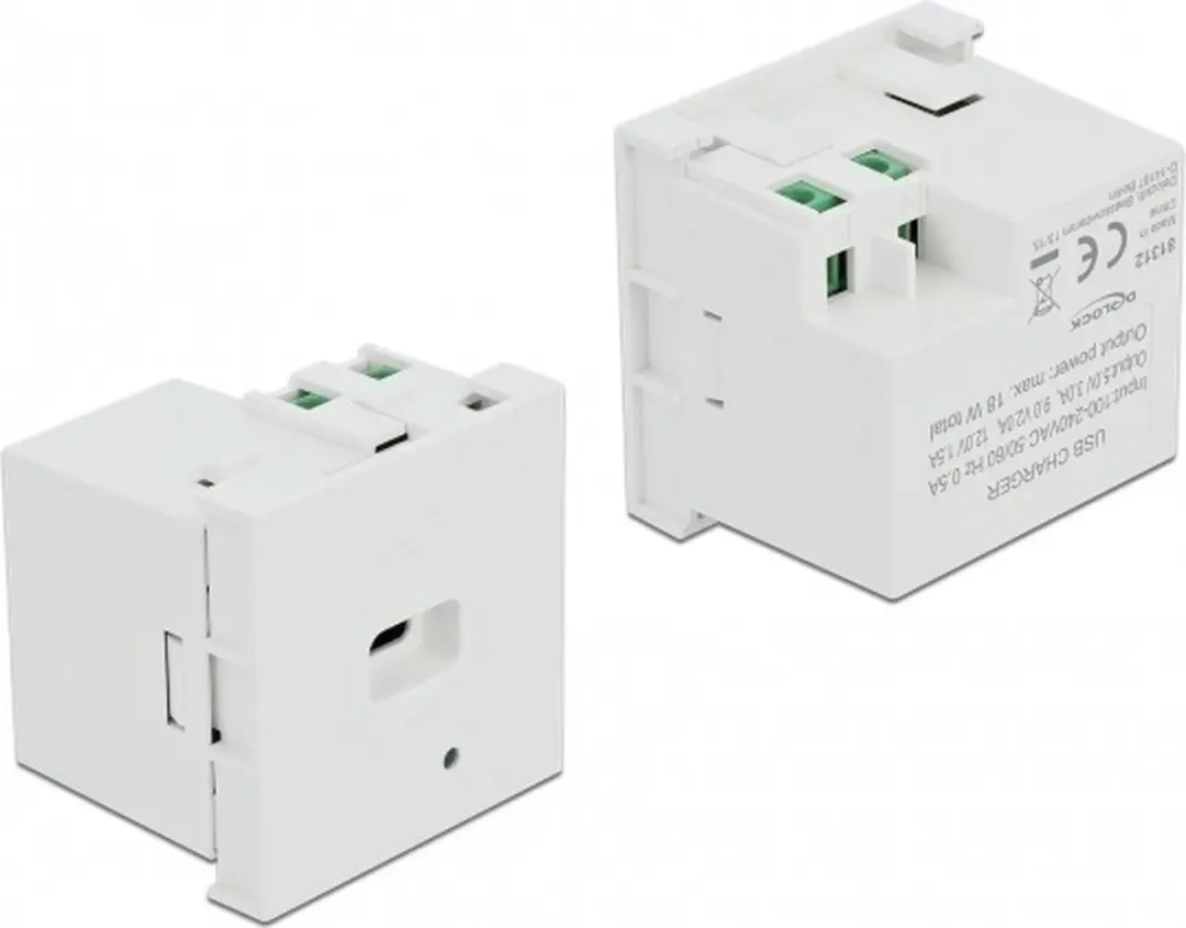 Delock Easy 45 USB Type-C PD Oplader Module - Wit