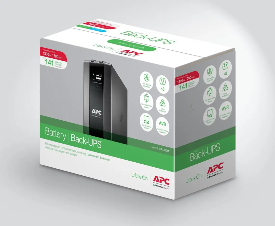 APC BR1300MI UPS - 780W - 8 Stopcontacten - Zwart
