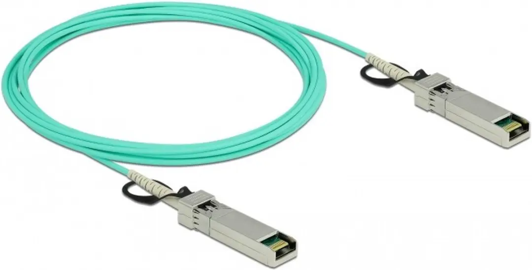 Delock SFP+ Active Optical Kabel 5m - Aqua
