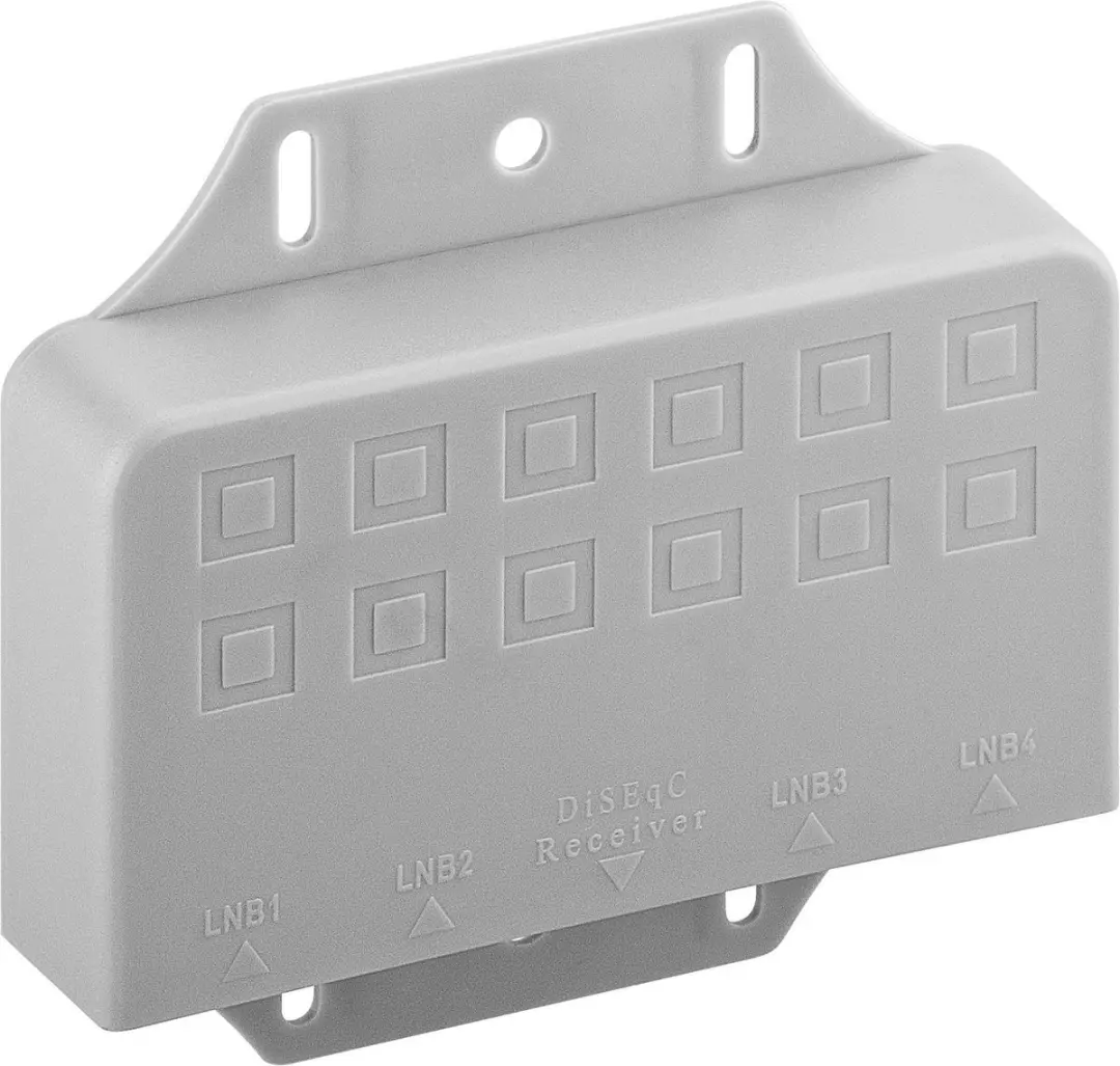 Goobay DiSEqC 2.0 Switch 4x4 - 900-2400 MHz - Zilver