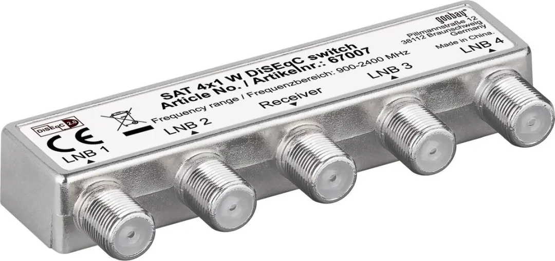 Goobay DiSEqC 2.0 Switch 4x4