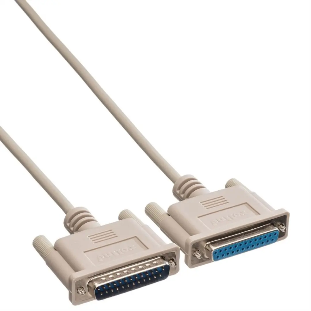InLine RS232 Verlengkabel 25-pins 4,5m - Beige