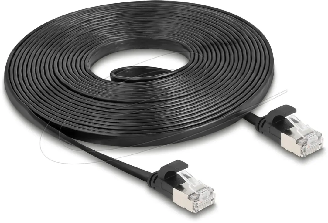 Delock RJ45 Flat Patchkabel Cat.6A 5m
