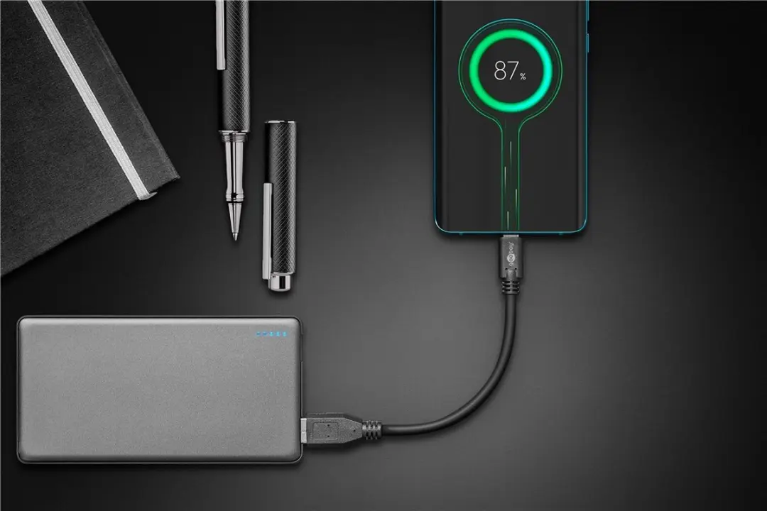 Goobay USB-C naar USB 3.0 OKS-16571 - 0,10m - Zwart