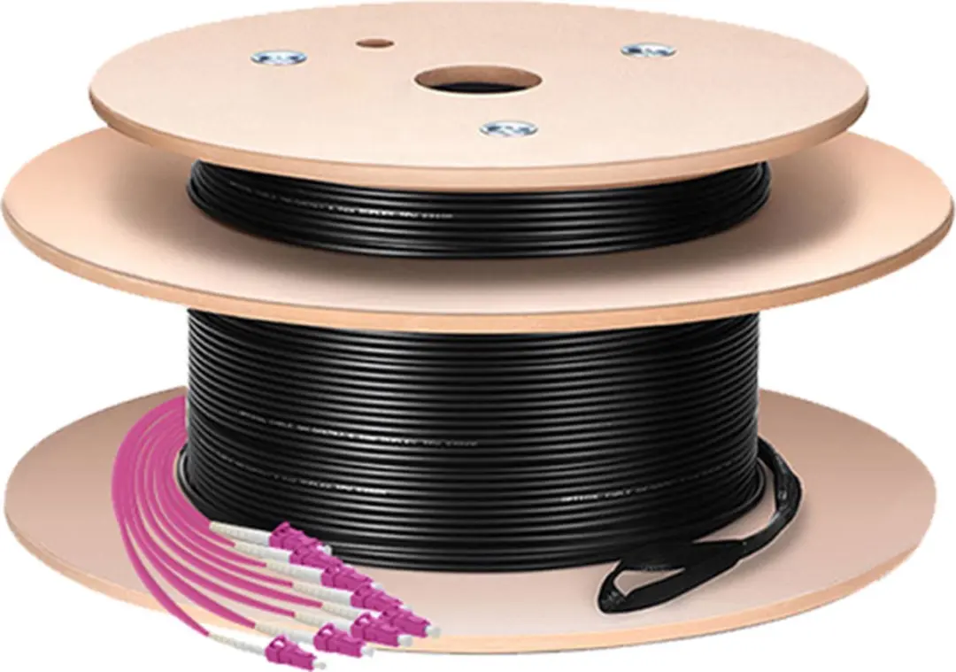 Logilink FT2U180 InfiniBand Glasvezelkabel LC U-DQ(ZN) BH - 180m - Zwart
