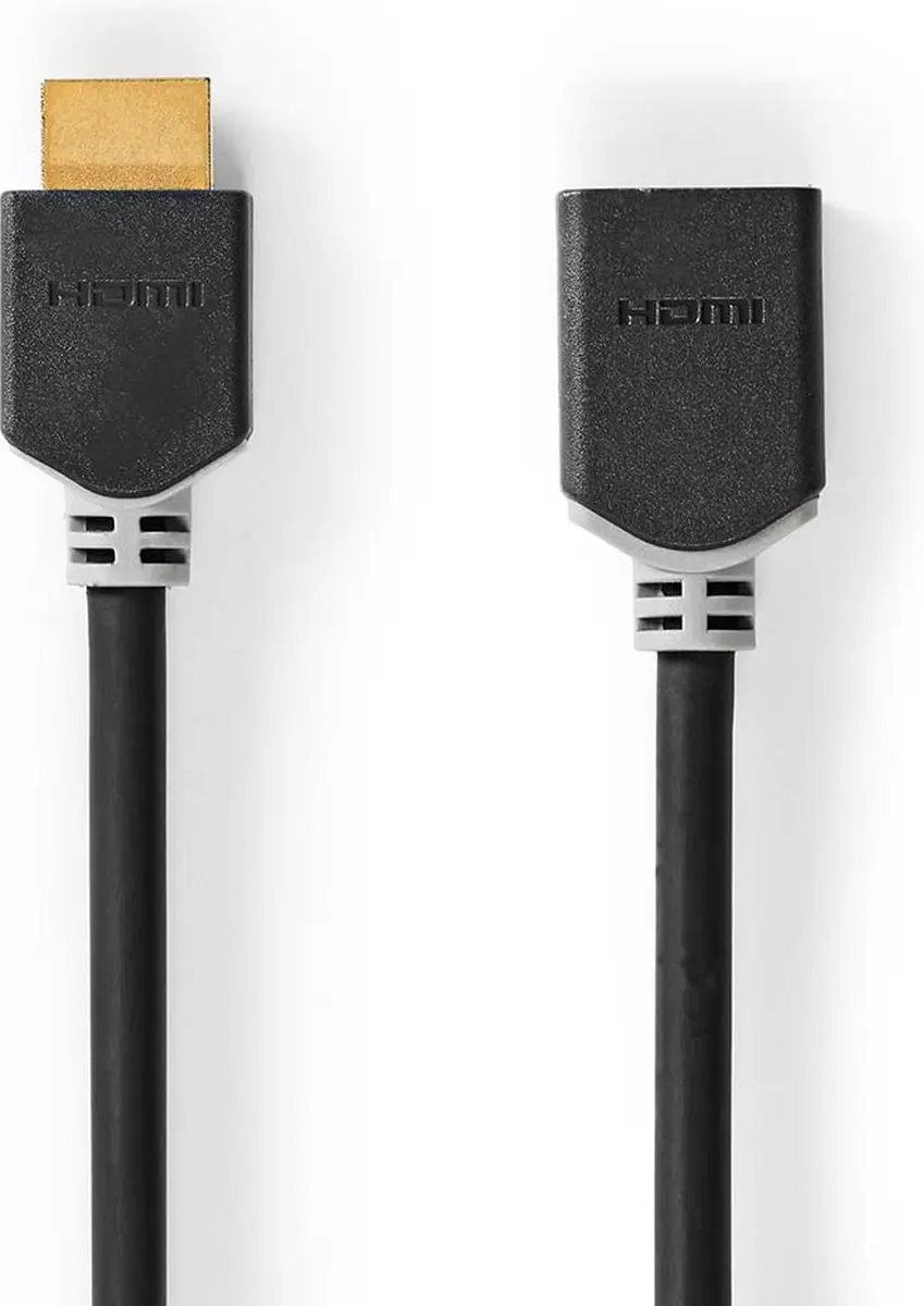 Nedis HDMI-Kabel CVBW34090AT10 4K@60Hz - 1m - Antraciet