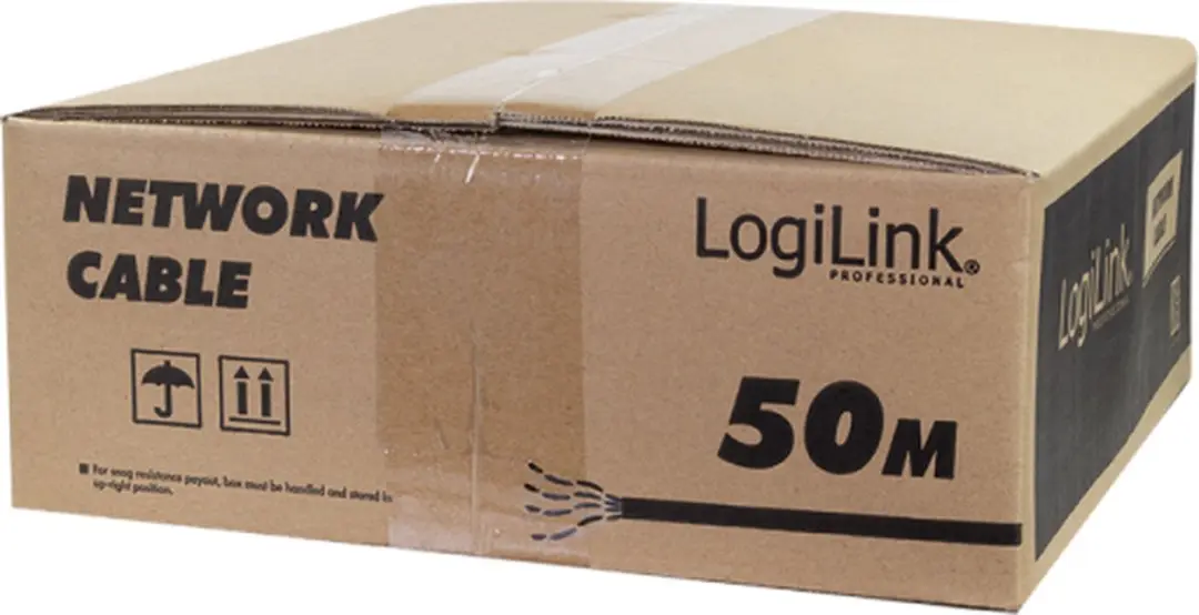 Logilink CAT7 sFTP Grondkabel 50m - Zwart