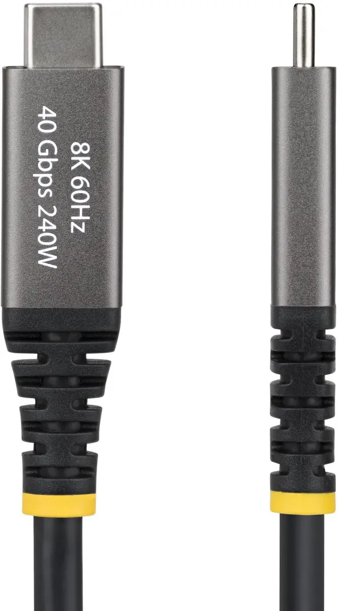 Startech CC2M40GUSB4GEN3 USB4 Kabel 40Gbps 240W - Zwart