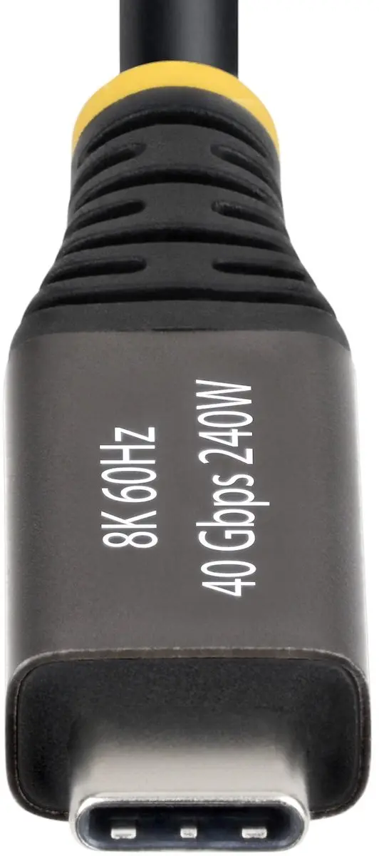 Startech CC2M40GUSB4GEN3 USB4 Kabel 40Gbps 240W - Zwart