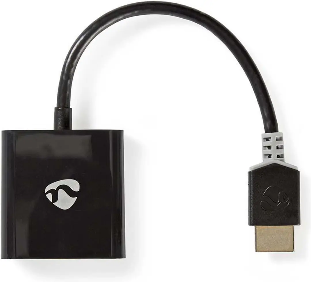 Nedis HDMI naar VGA Kabel 1080p - 0.20m - Verguld - Antraciet - afbeelding 6 van 6