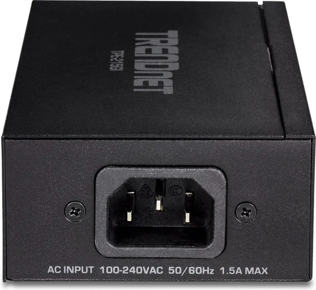Trendnet TPE-215GI PoE+ Injector - Zwart