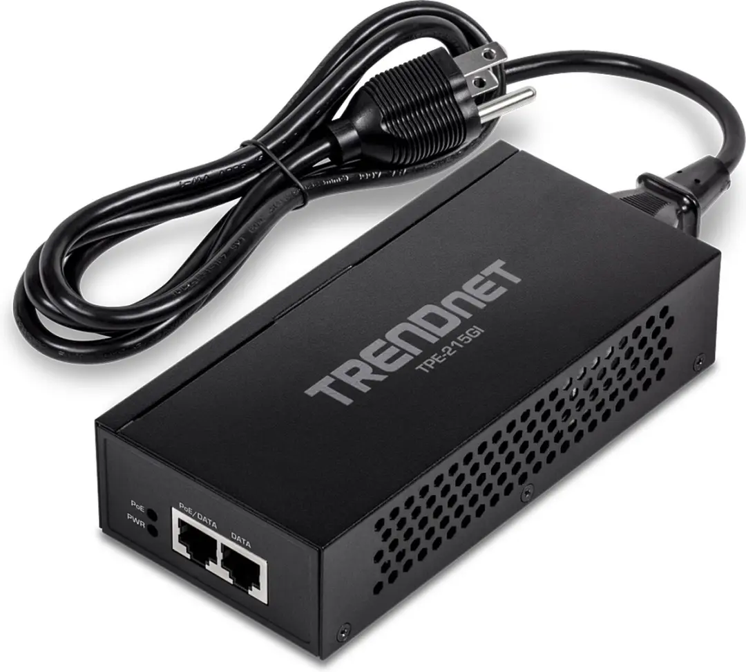 Trendnet TPE-215GI PoE+ Injector - Zwart