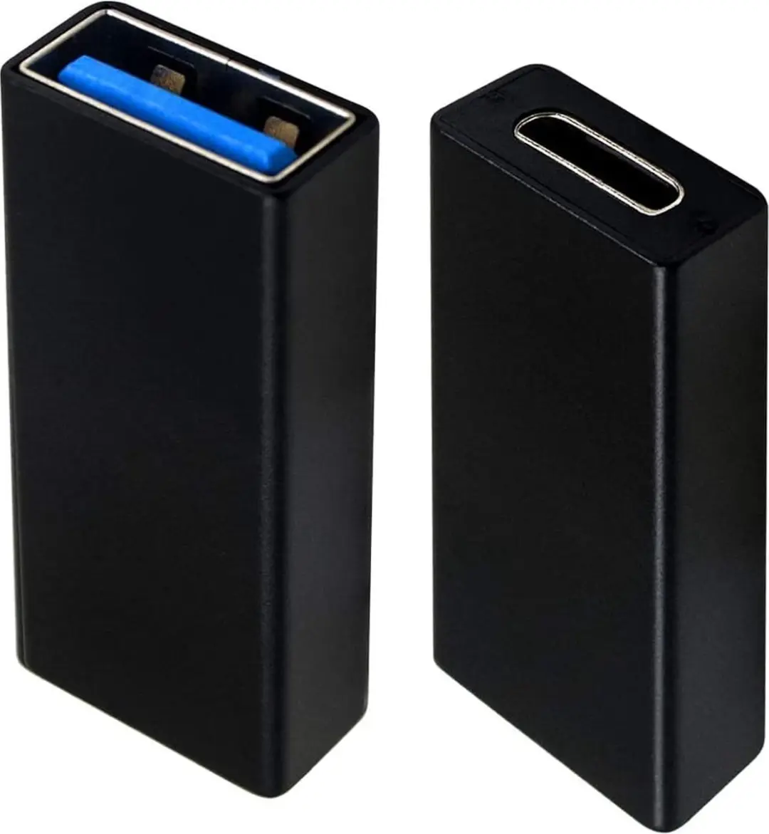 NÖRDIC OTG-C18 USB-C naar USB-A Adapter 5Gbps - Vrouwelijk naar Vrouwelijk - Zwart