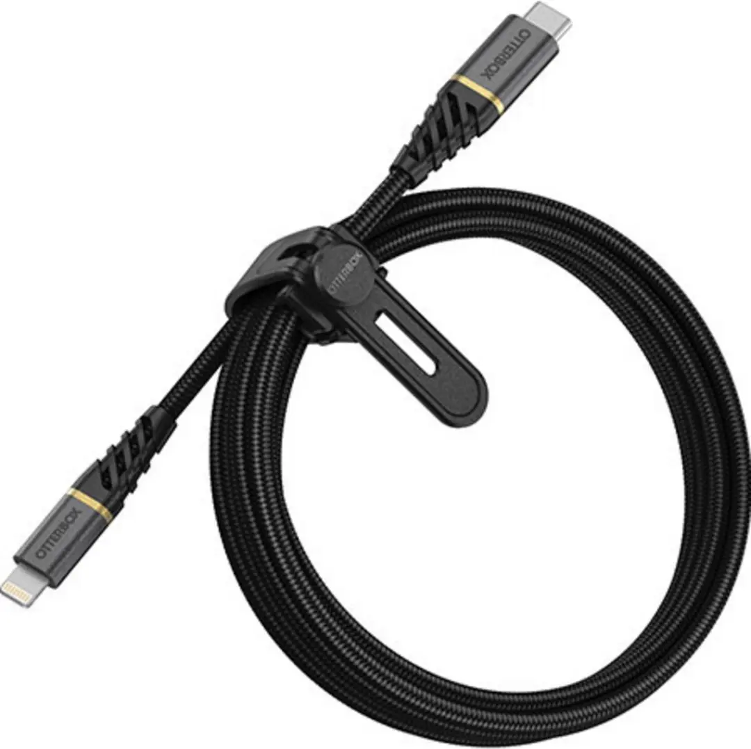 OtterBox USB-C naar Lightning Kabel 1M - Zwart