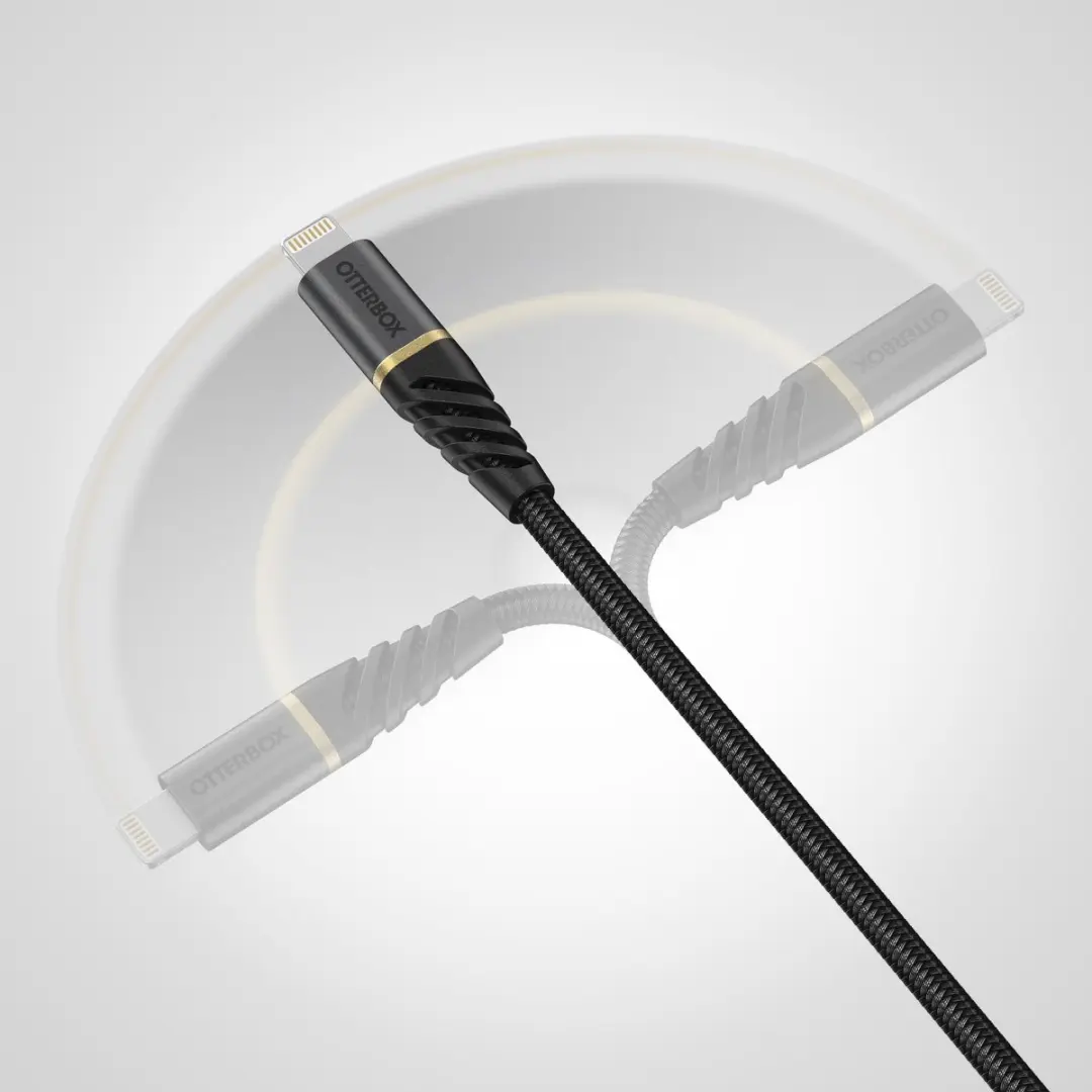 OtterBox USB-C naar Lightning Kabel 1M - Zwart