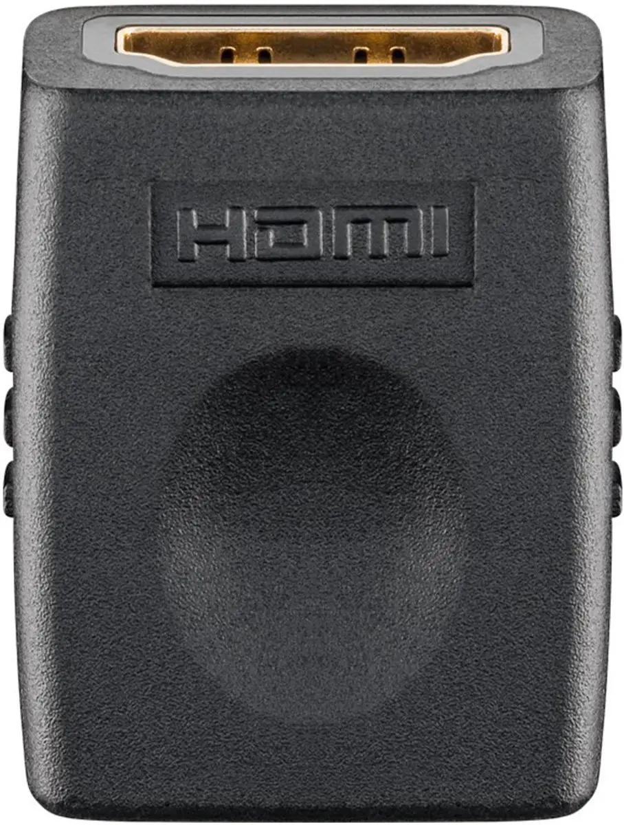 Goobay HDMI2.0 Koppelstuk V-V Verguld - 4K 60Hz + HDR