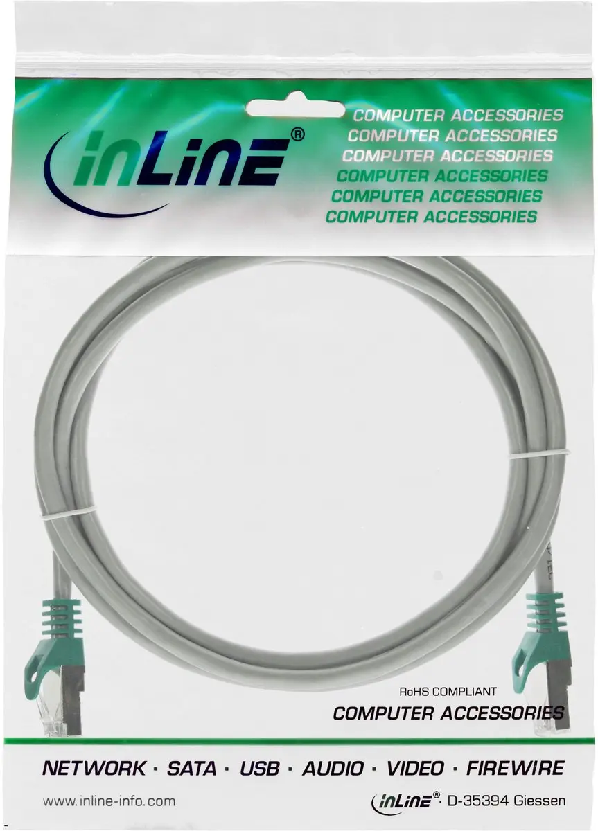 InLine Crossover Patchkabel Cat.5e SF/UTP 3m - Grijs