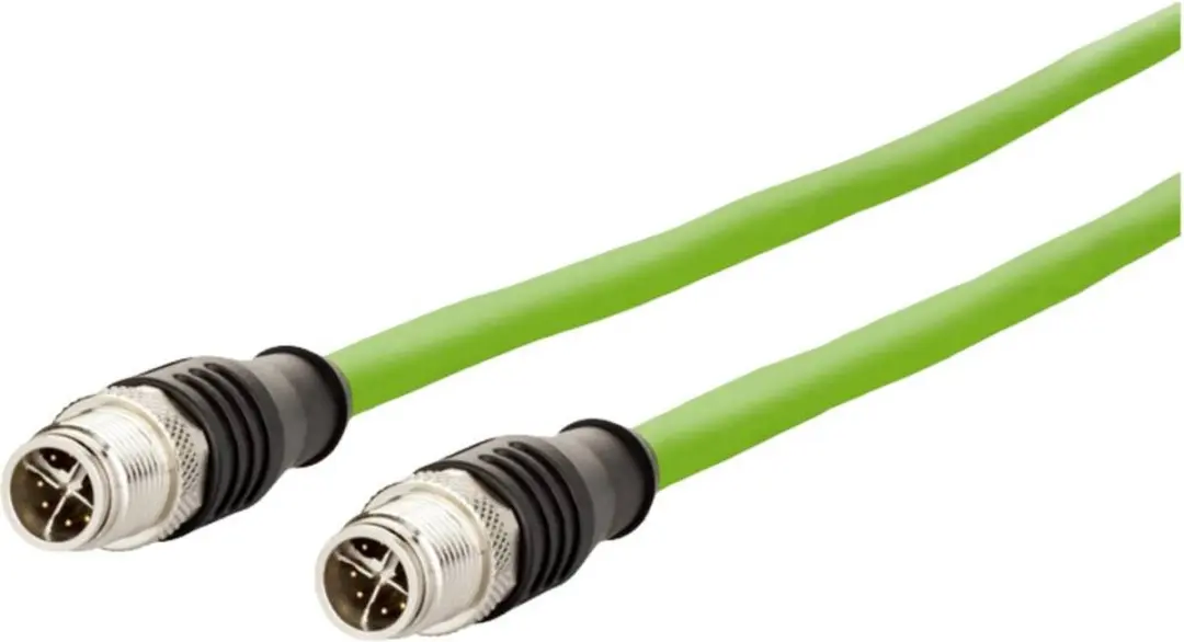 Metz Connect 142M2X11020 M12 Netwerkkabel CAT 6A S/FTP 2m - Groen