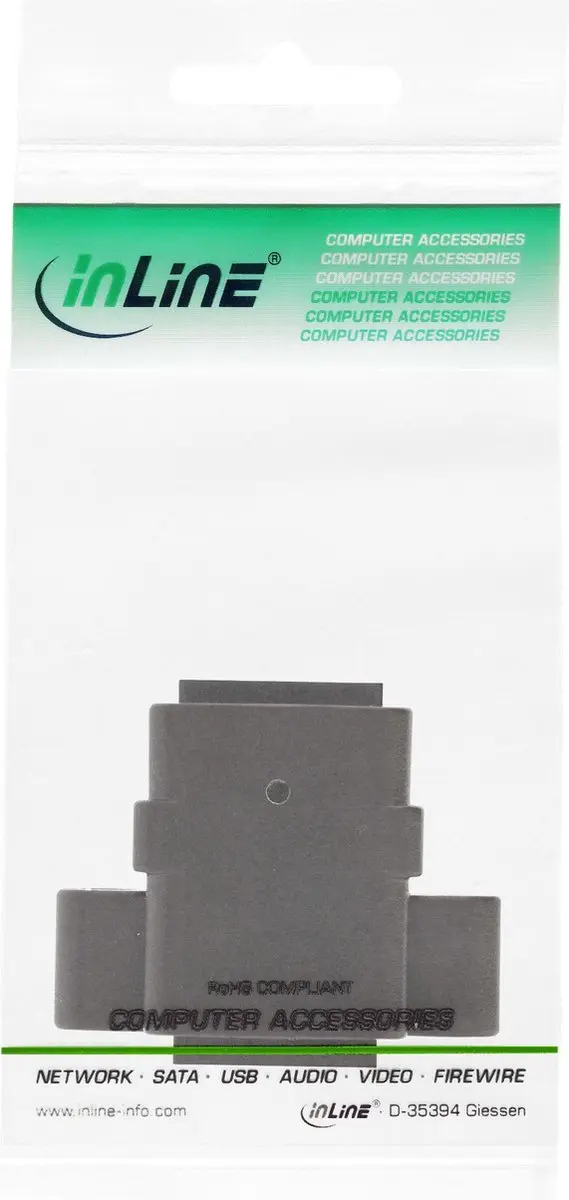 InLine UTP CAT6 RJ45 Koppelstuk - Zwart