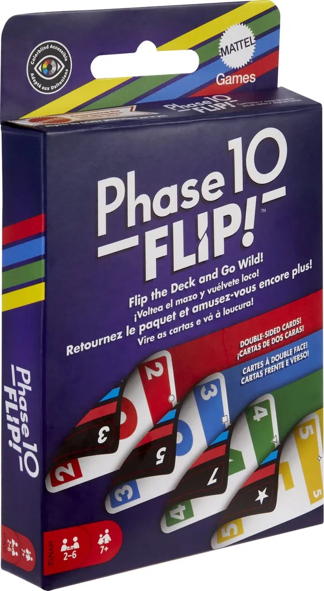 Mattel Games Phase 10 Flip Kaartspel - 2-6 Spelers