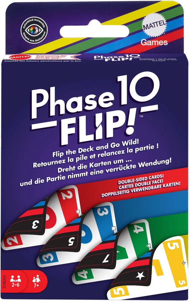 Mattel Games Phase 10 Flip Kaartspel - 2-6 Spelers