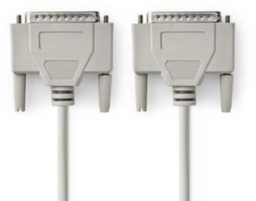 Nedis D-SUB 25-Pins Seriële Kabel - 5m - Ivoor