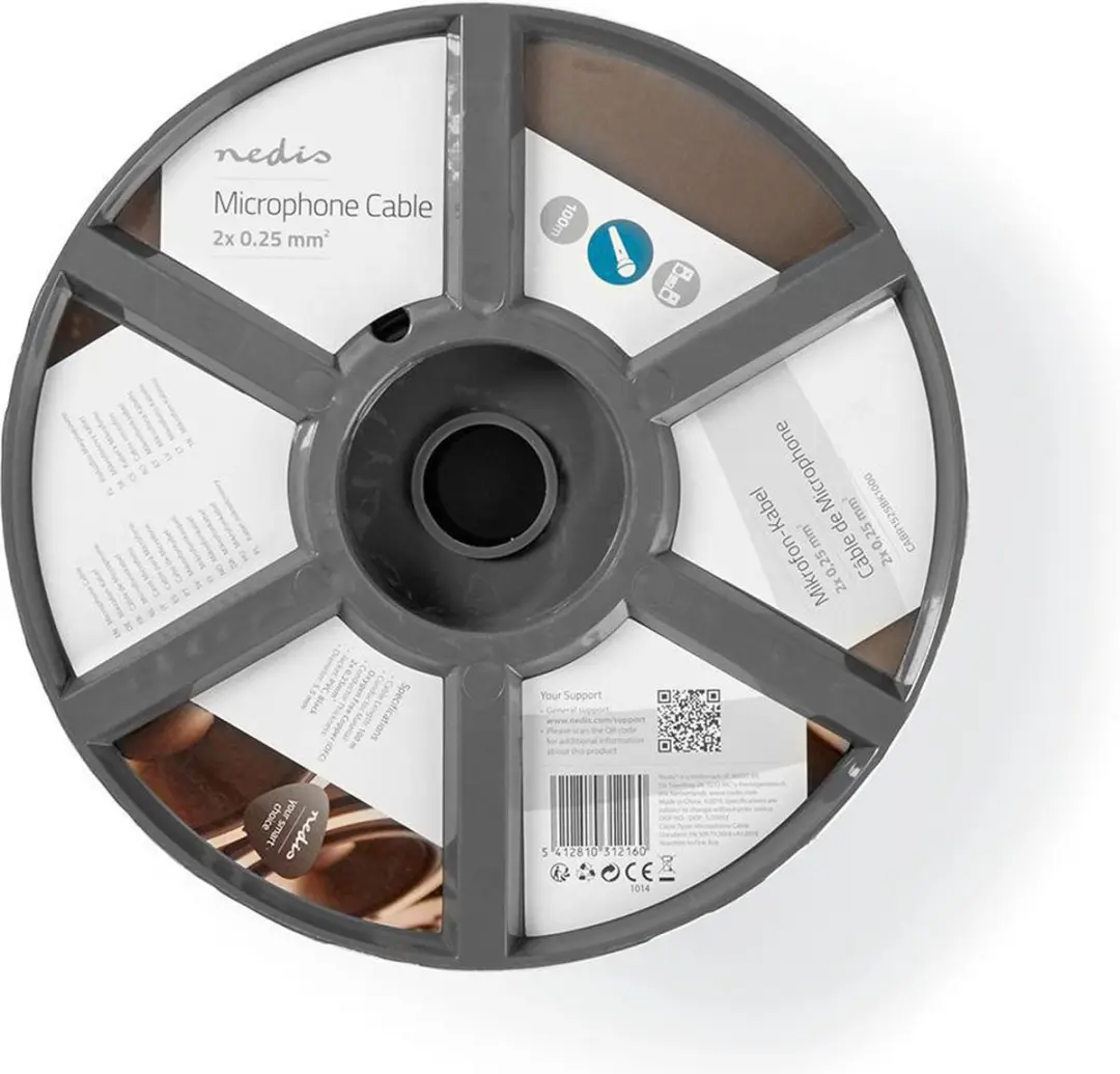 Nedis Microfoonkabel CABR1525BK1000