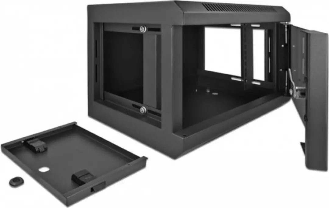 Delock 10" Network Cabinet 4U - Glasdeur - Zwart