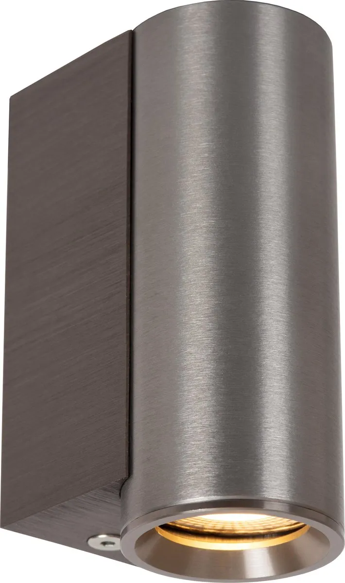 Lucide Dupla Wandspot GU10 3.8W - Grijs ijzer